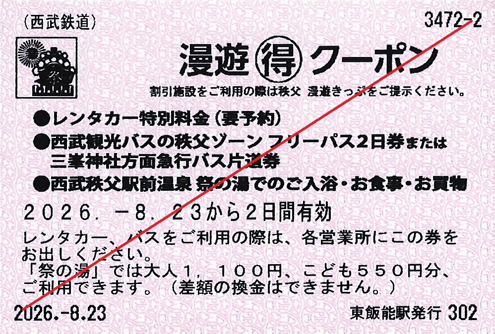 秩父漫遊きっぷ