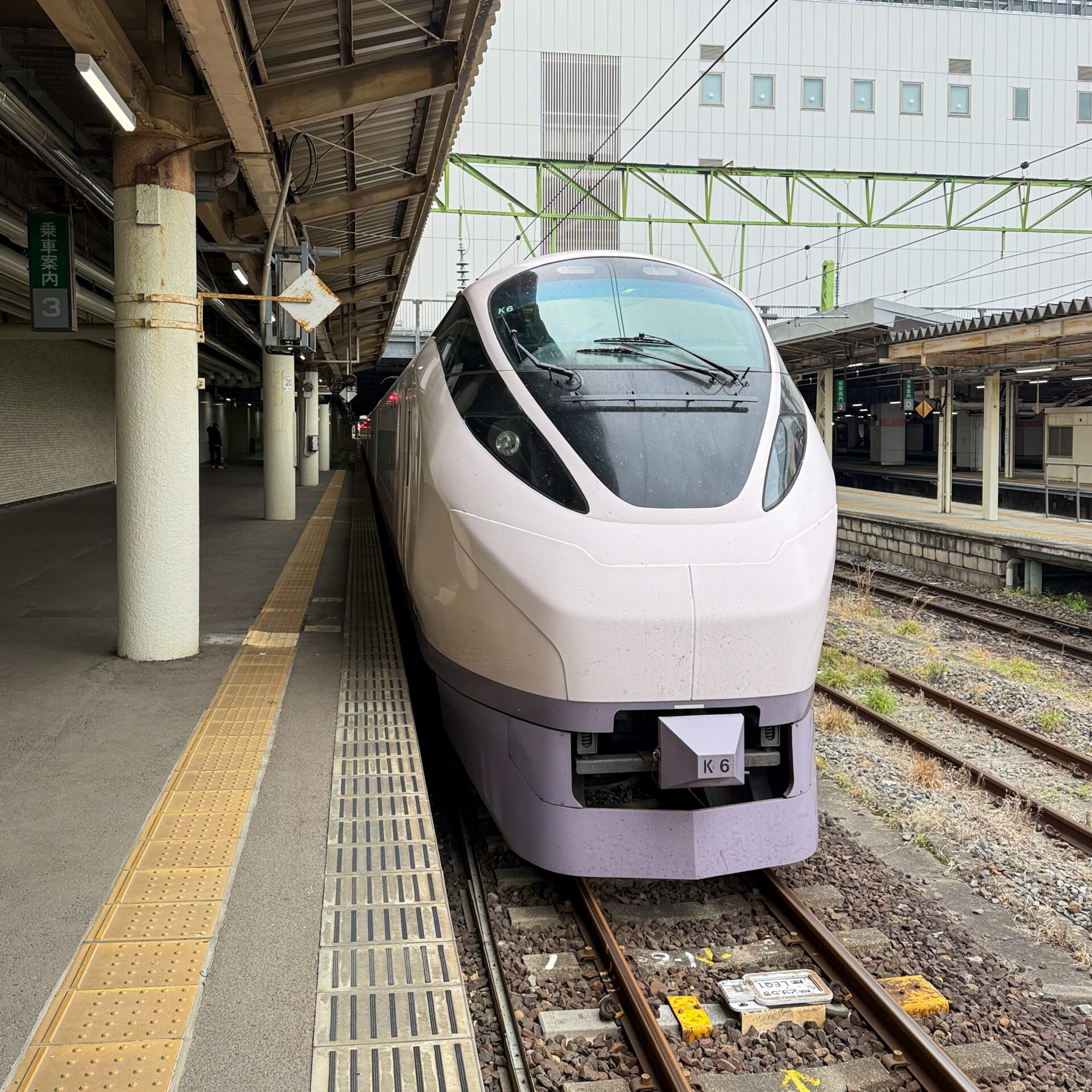 特急ひたち号仙台駅にて