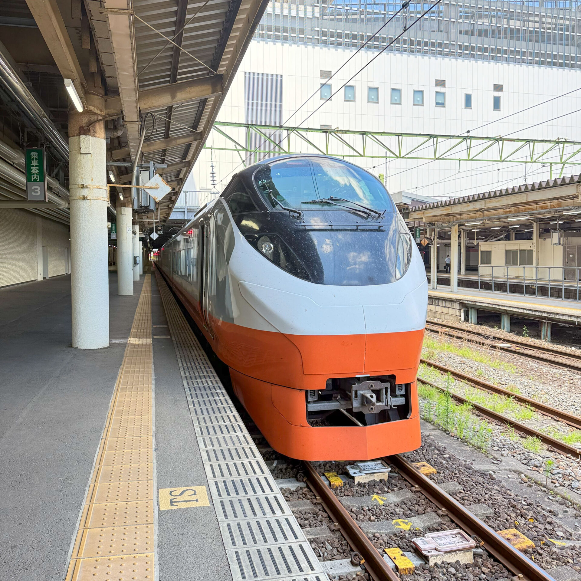 特急ひたち号仙台駅にて