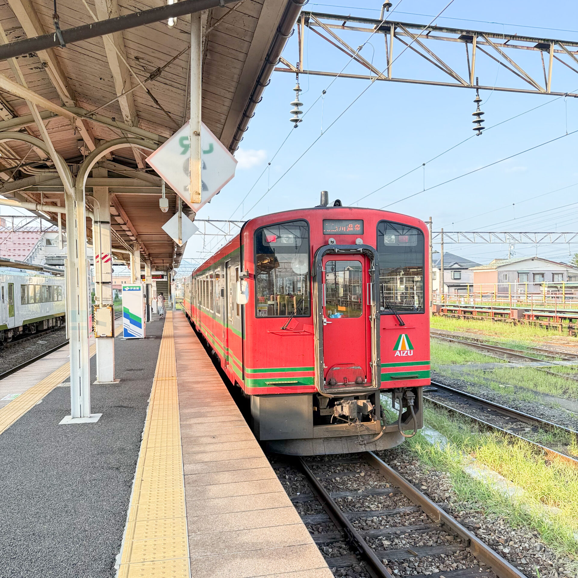 AIZUマウントエクスプレス会津若松駅にて