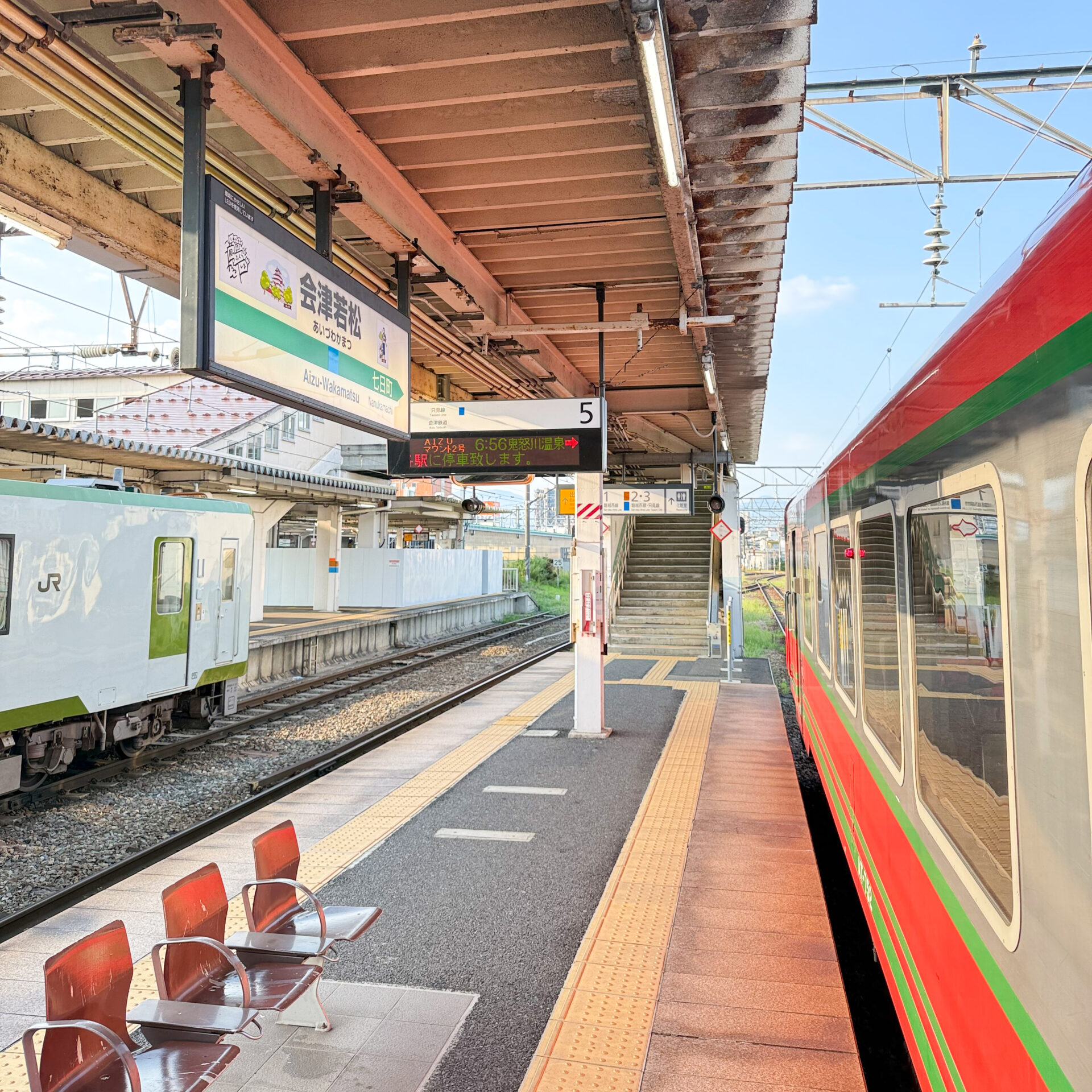 会津若松駅5番線ホーム
