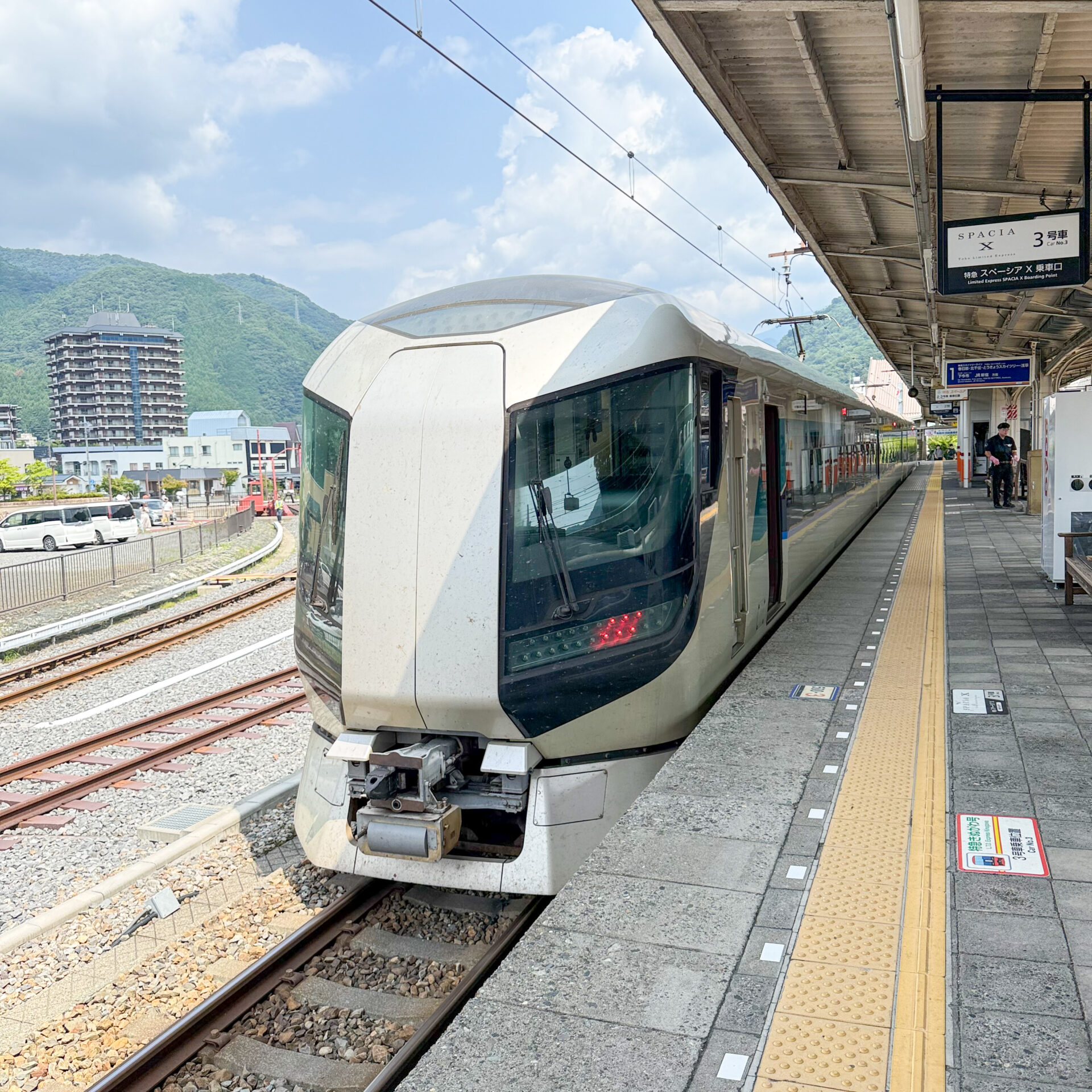 特急リバティきぬ鬼怒川温泉駅にて