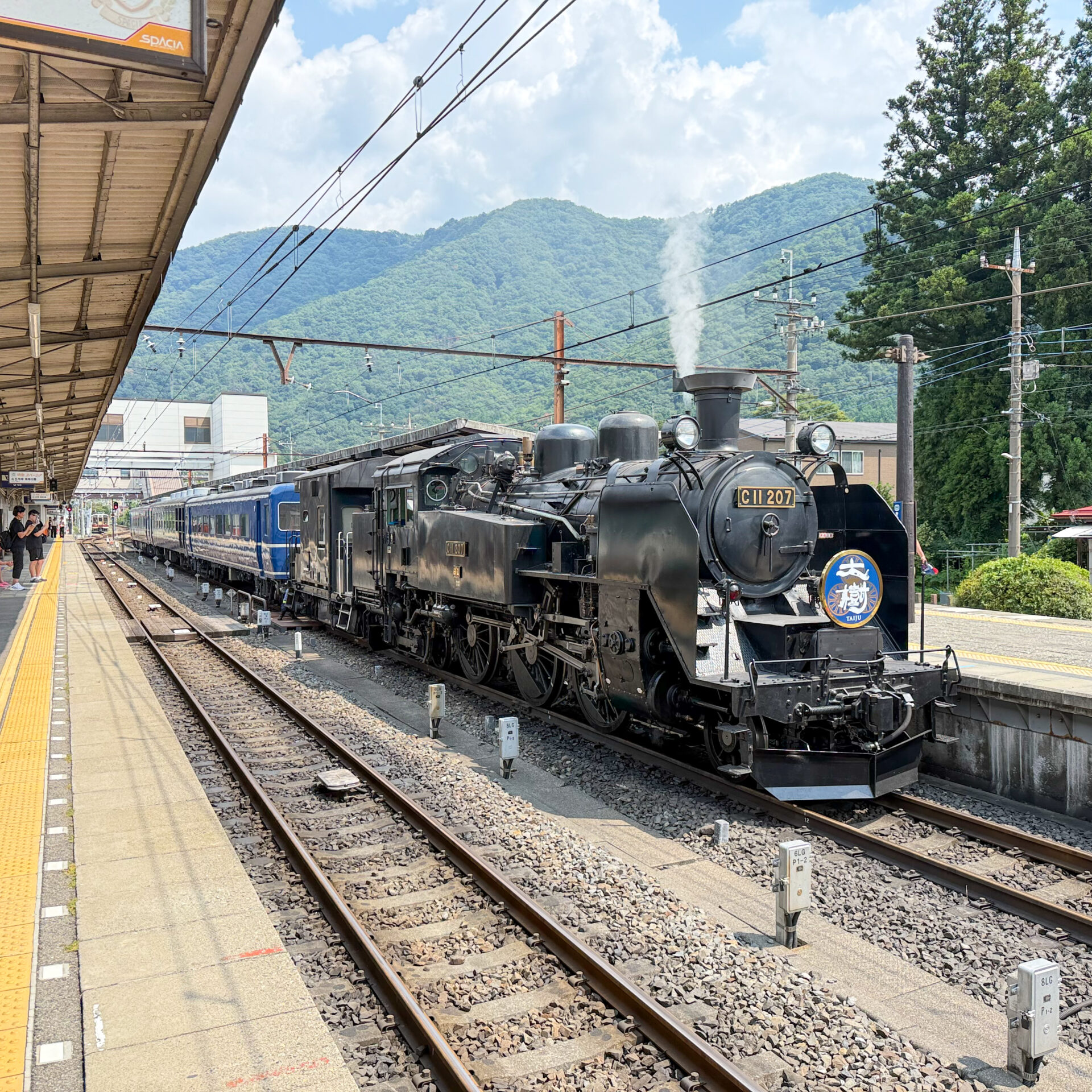SL大樹鬼怒川温泉駅にて
