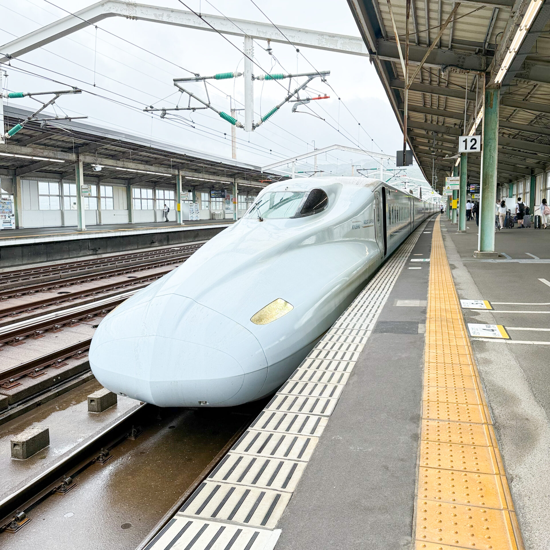 山陽新幹線N700系新山口駅にて