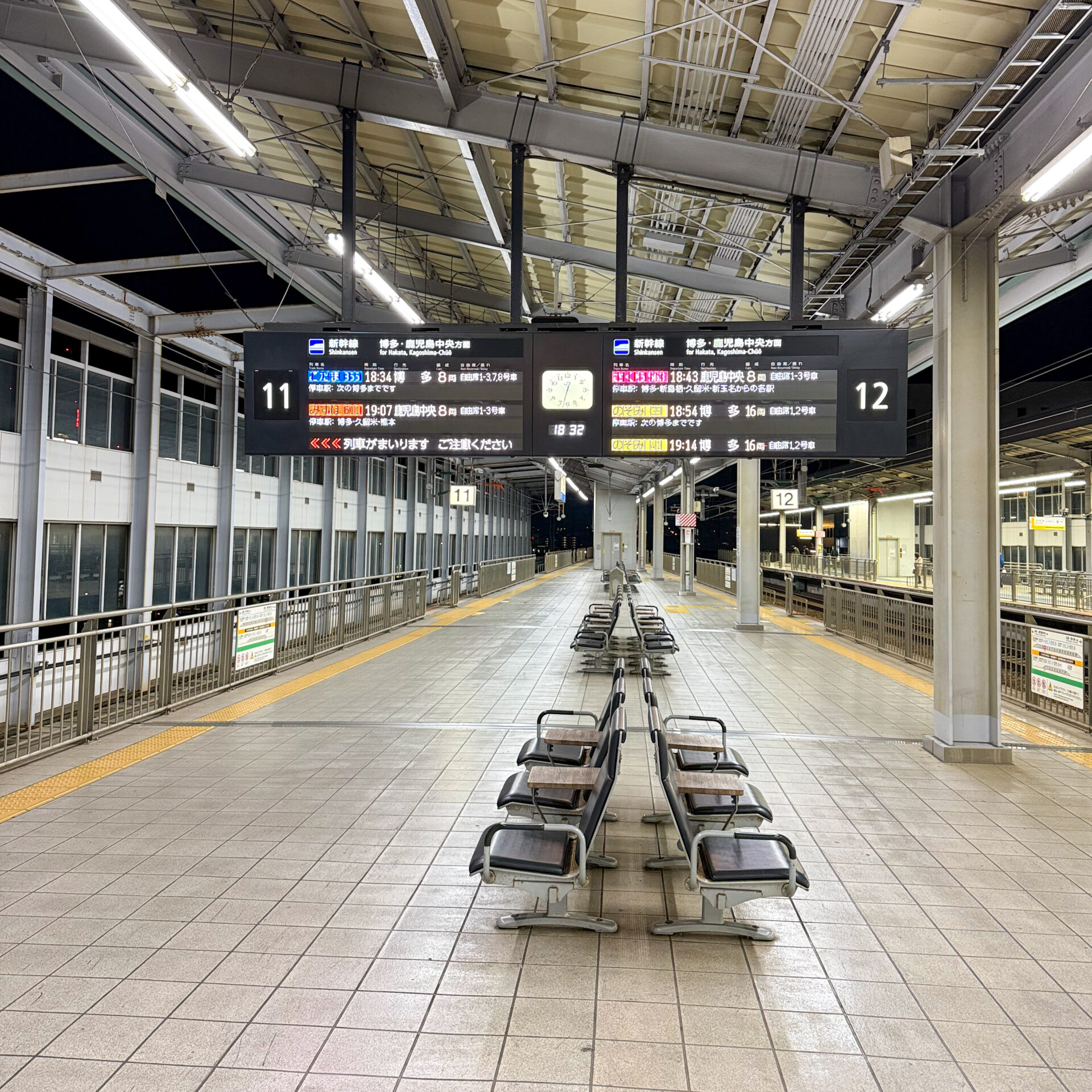 新幹線小倉駅ホーム