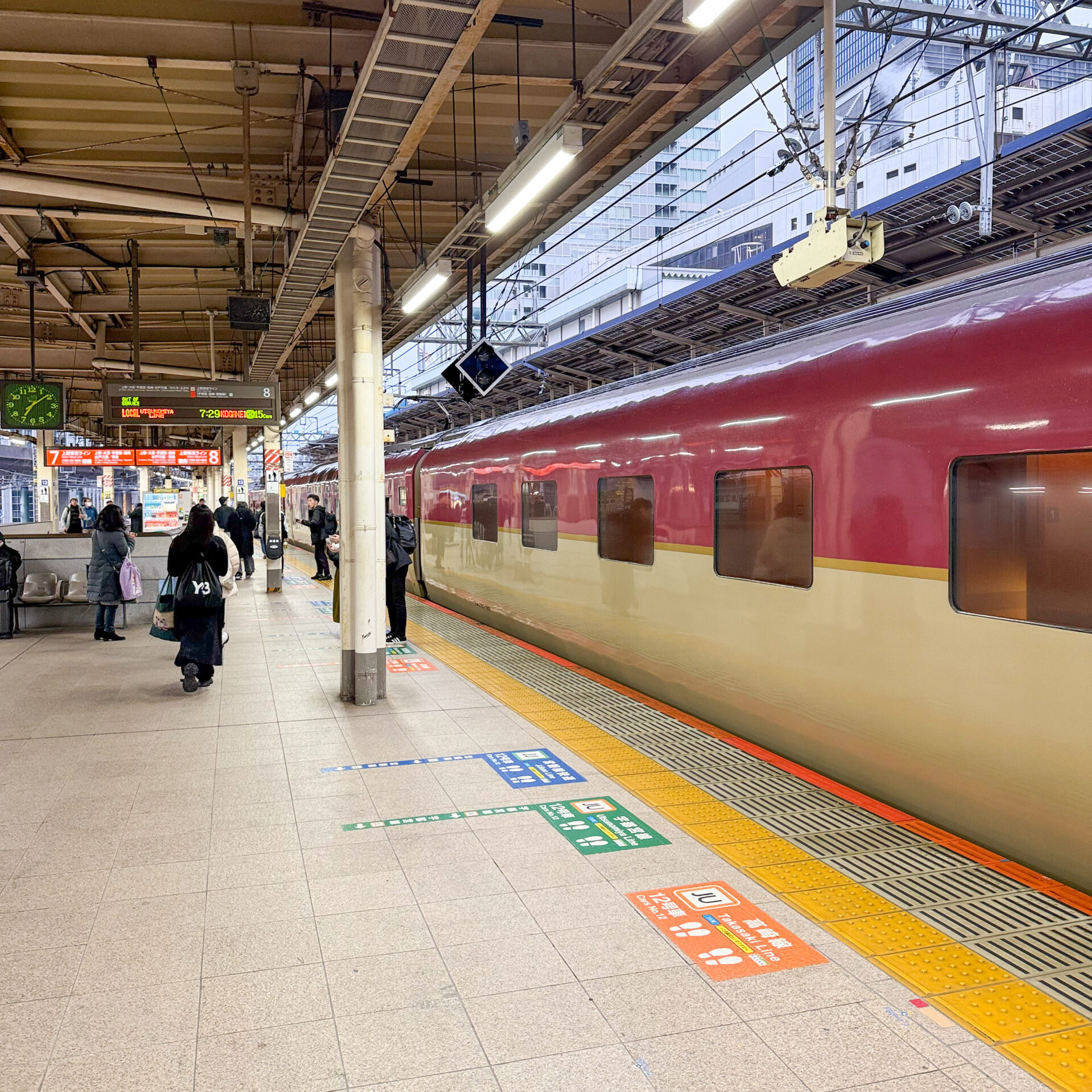 サンライズ瀬戸号東京駅にて
