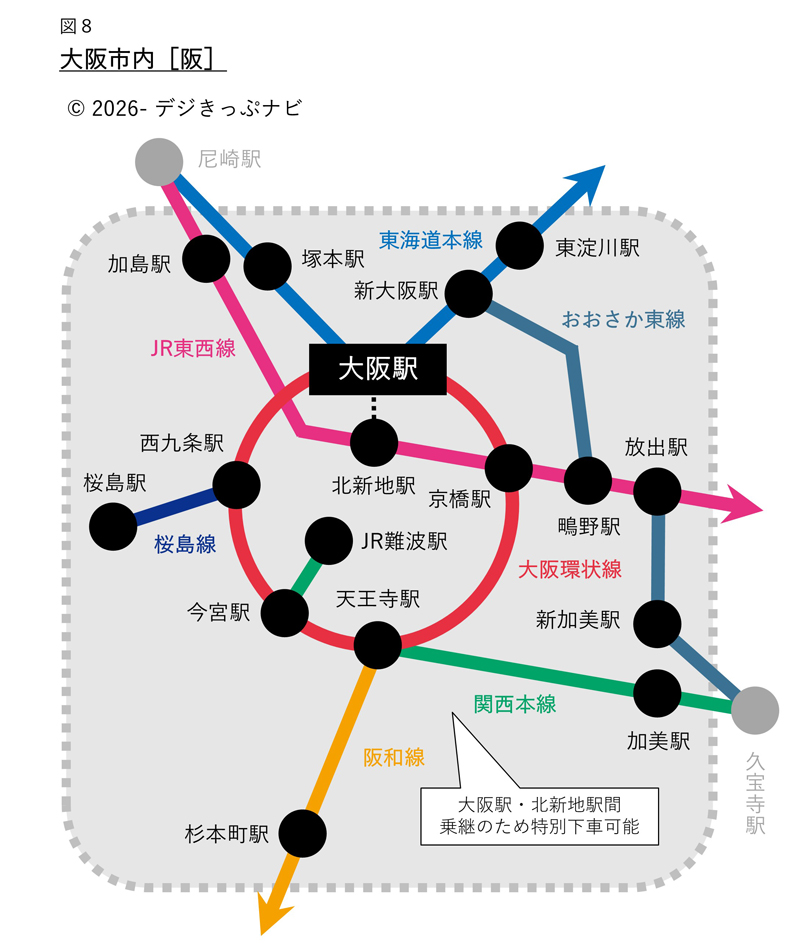 大阪市内範囲図