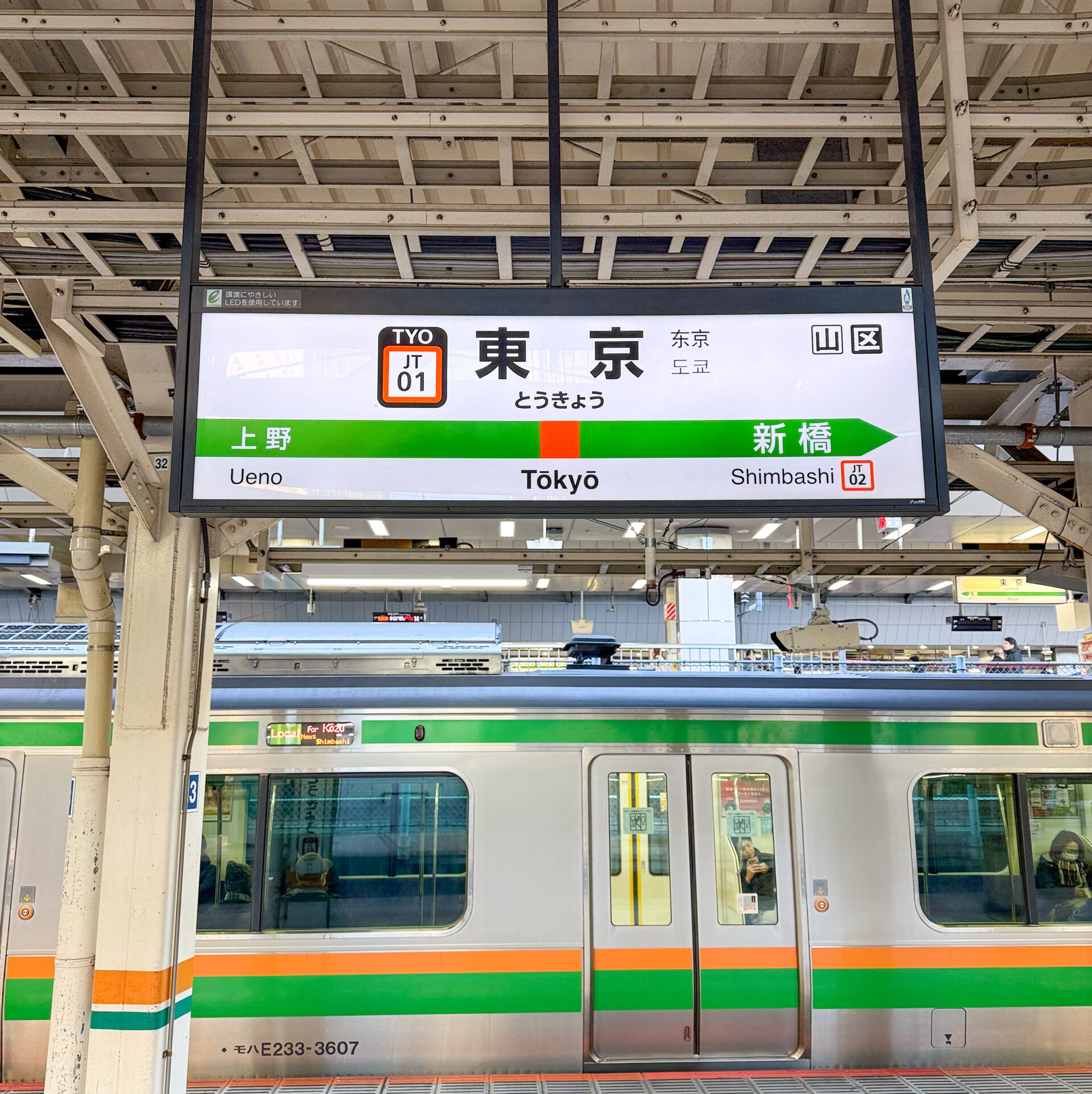 東京駅駅名標