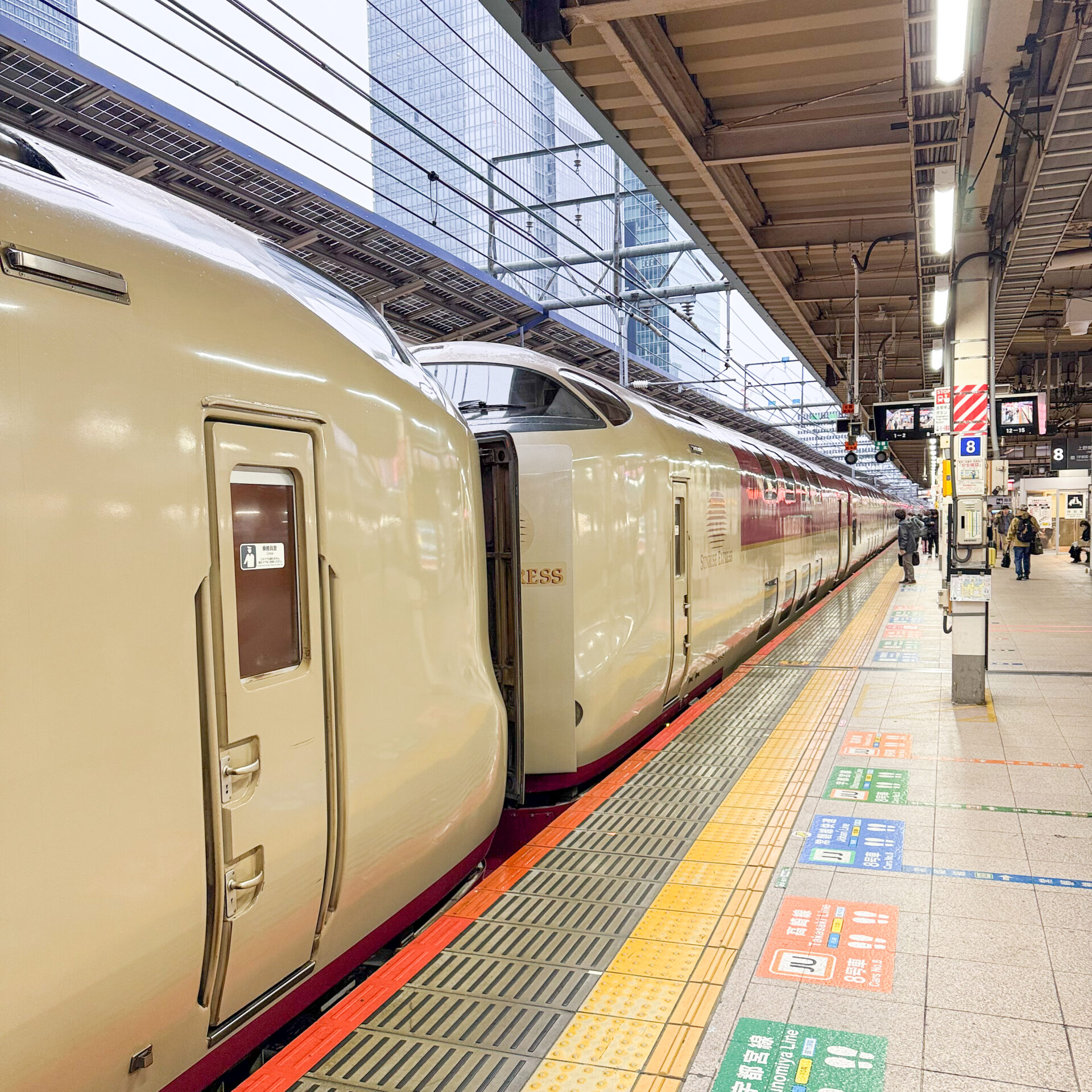 サンライズ瀬戸号東京駅にて