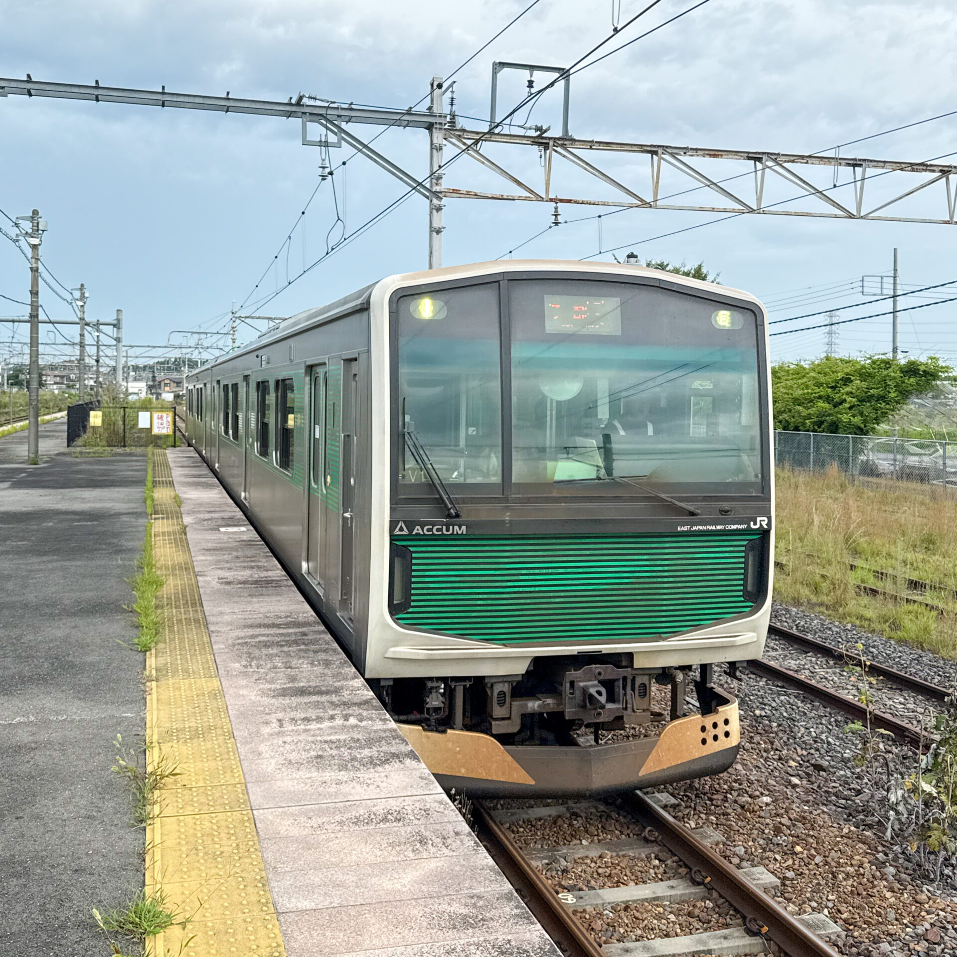 烏山線普通列車宝積寺駅にて