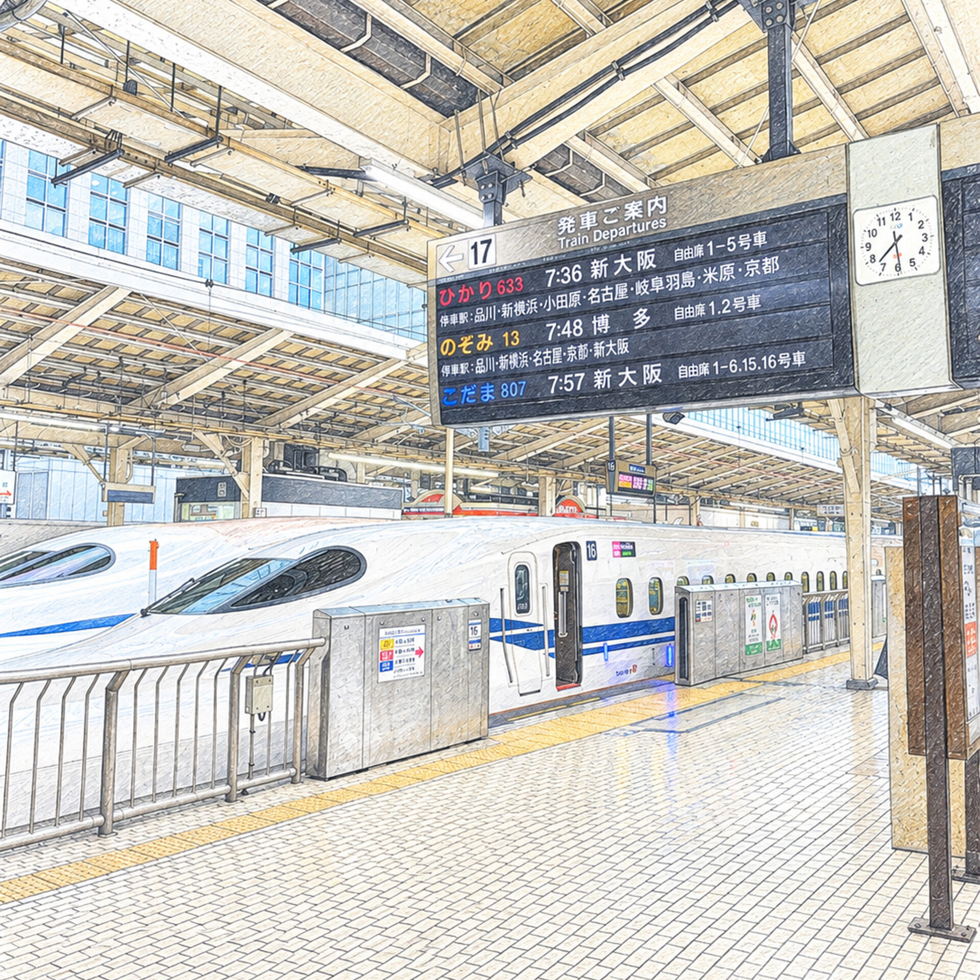 東海道新幹線東京駅ホーム